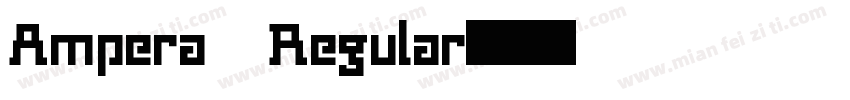 Ampera Regular字体转换